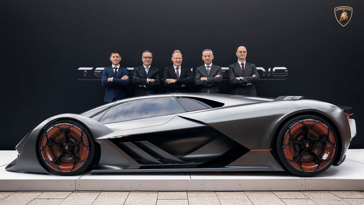Lamborghini has just unveiled their prototype supercar of ...